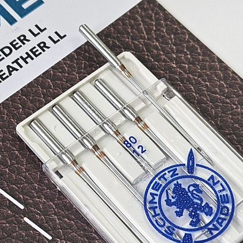 Иглы для бытовых швейных машин Shcmetz 130/705 H LL Leather NM80 5 шт.