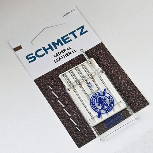 Иглы для бытовых швейных машин Shcmetz 130/705 H LL Leather NM80 5 шт.
