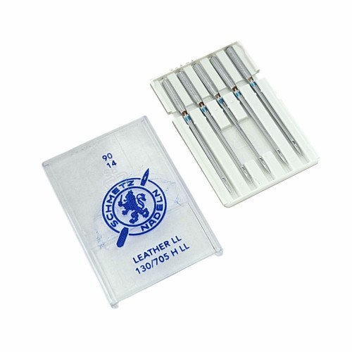 Иглы для бытовых швейных машин Shcmetz 130/705 H-LL Leather NM90 5 шт.