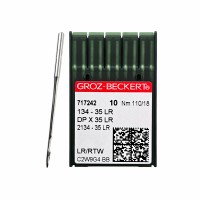 Иглы для промышленных швейных машин 134-35 LR 110 для кожи GROZ-BECKERT (10 шт)