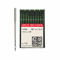 Иглы для промышленных швейных машин 134 LL 120 для кожи GROZ-BECKERT (10 шт)