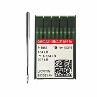 Иглы для промышленных швейных машин 134 LR 100 для кожи GROZ-BECKERT (10 шт)