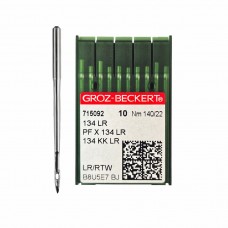 Иглы для промышленных швейных машин 134 LR 140 для кожи GROZ-BECKERT (10 шт)