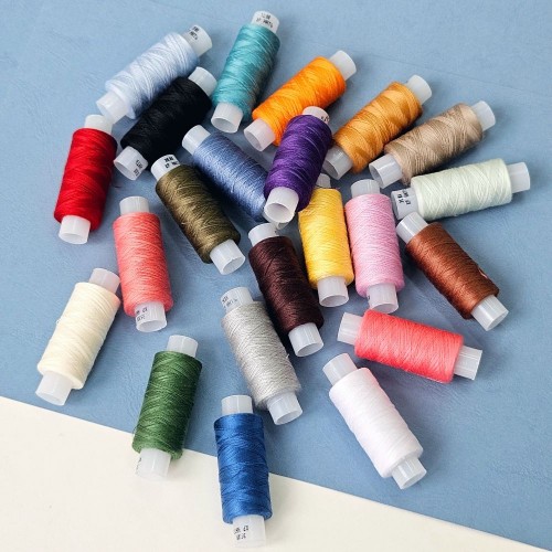 Нитки лавсан 35ЛЛ 200м цветные (22шт.в наборе)