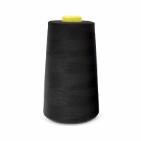 Нитки 100%  полиэстер 40/2 5000 ярдов чёрный