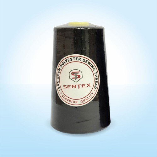 Нитки 100%  полиэстер 50/2 5000 ярдов черный