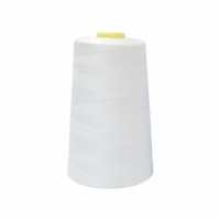 Нитки 100%  полиэстер 50/2 5000 ярдов белый