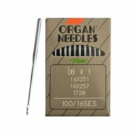 Иглы для промышленных швейных машин DB*1 100 SES для трикотажа ORGAN (10 шт)