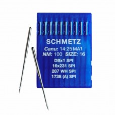 Иглы для промышленных швейных машин DB*1 100 SPI для шелка Schmetz (10 шт)