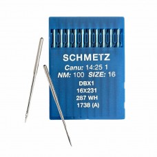 Иглы для промышленных швейных машин DB*1 100 универсальные Schmetz (10 шт)