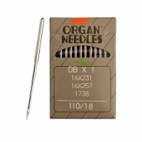 Иглы для промышленных швейных машин DB*1 110 универсальные ORGAN (10 шт)