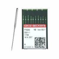 Иглы для промышленных швейных машин DB*1 55 R универсальные GROZ-BECKERT (10 шт)