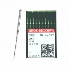 Иглы для промышленных швейных машин DB*1 55 R универсальные GROZ-BECKERT (10 шт)
