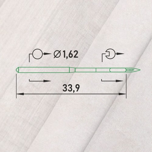 Иглы для промышленных швейных машин DB*1 60 универсальные ORGAN (10 шт)