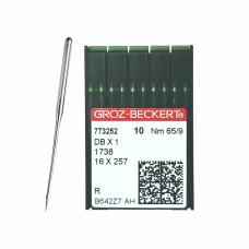 Иглы для промышленных швейных машин DB*1 65 R универсальные GROZ-BECKERT (10 шт)