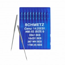 Иглы для промышленных швейных машин DB*1 65 SES для трикотажа Schmetz (10 шт)