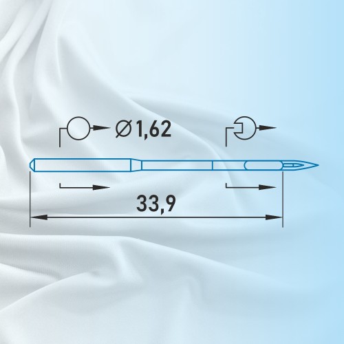 Иглы для промышленных швейных машин DB*1 65 SPI для шелка Schmetz (10 шт)