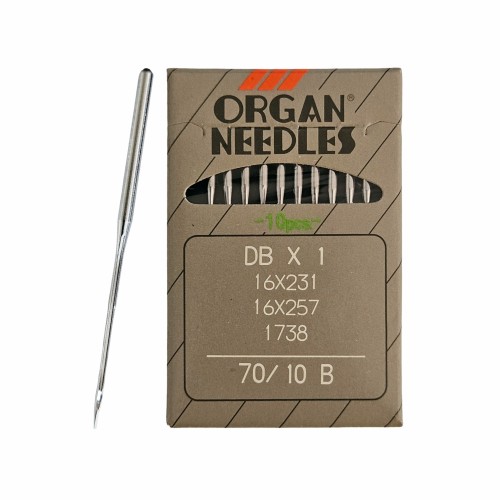 Иглы для промышленных швейных машин DB*1 70 B (SUK) для высокоэластичных тканей ORGAN (10 шт)