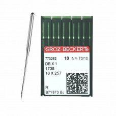 Иглы для промышленных швейных машин DB*1 70 R универсальные GROZ-BECKERT (10 шт)