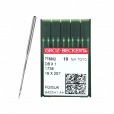 Иглы для промышленных швейных машин DB*1 70 SUK для высокоэластичных тканей GROZ-BECKERT (10 шт)