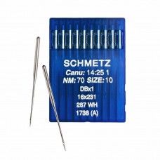 Иглы для промышленных швейных машин DB*1 70 универсальные Schmetz (10 шт)