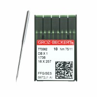 Иглы для промышленных швейных машин DB*1 75 SES для трикотажа GROZ-BECKERT (10 шт)