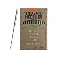 Иглы для промышленных швейных машин DB*1 75 SES для трикотажа ORGAN (10 шт)