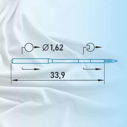 Иглы для промышленных швейных машин DB*1 75 SUK для высокоэластичных тканей Schmetz (10 шт)