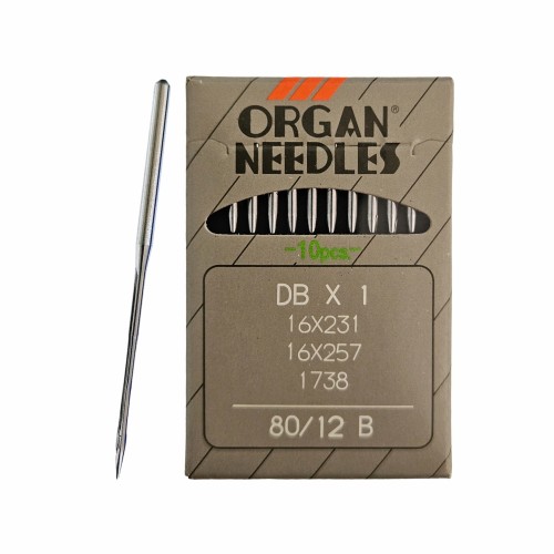 Иглы для промышленных швейных машин DB*1 80 B (SUK) для высокоэластичных тканей ORGAN (10 шт)