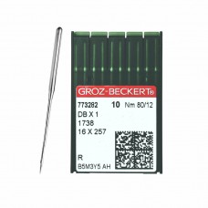 Иглы для промышленных швейных машин DB*1 80 R универсальные GROZ-BECKERT (10 шт)