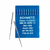 Иглы для промышленных швейных машин DB*1 80 SES для трикотажа Schmetz (10 шт)