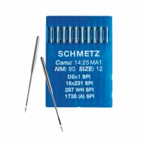Иглы для промышленных швейных машин DB*1 80 SPI для шелка Schmetz (10 шт)