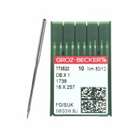 Иглы для промышленных швейных машин DB*1 80 SUK для высокоэластичных тканей GROZ-BECKERT (10 шт)