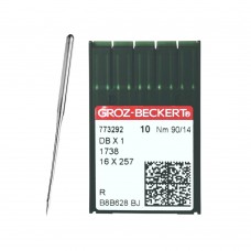 Иглы для промышленных швейных машин DB*1 90 R универсальные GROZ-BECKERT (10 шт)