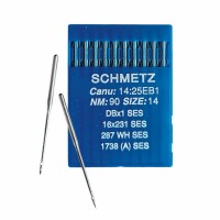 Иглы для промышленных швейных машин DB*1 90 SES для трикотажа Schmetz (10 шт)