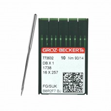 Иглы для промышленных швейных машин DB*1 90 SUK для высокоэластичных тканей GROZ-BECKERT (10 шт)