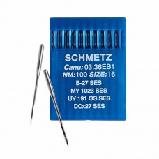Иглы для промышленных швейных машин DC*27 100 SES для трикотажа Schmetz (10 шт)