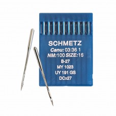 Иглы для промышленных швейных машин DC*27 100 универсальные Schmetz (10 шт)