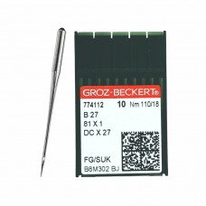 Иглы для промышленных швейных машин DC*27 110 SUK для высокоэластичных тканей GROZ-BECKERT (10 шт)