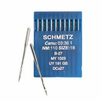Иглы для промышленных швейных машин DC*27 110 универсальные Schmetz (10 шт)