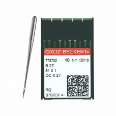 Иглы для промышленных швейных машин DC*27 120 RG универсальные GROZ-BECKERT (10 шт)