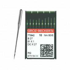 Иглы для промышленных швейных машин DC*27 60 RG универсальные GROZ-BECKERT (10 шт)