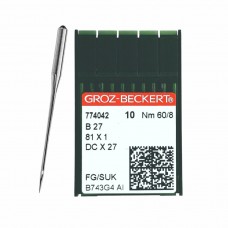 Иглы для промышленных швейных машин DC*27 60 SUK для высокоэластичных тканей GROZ-BECKERT (10 шт)
