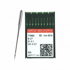 Иглы для промышленных швейных машин DC*27 65 RG универсальные GROZ-BECKERT (10 шт)