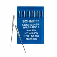 Иглы для промышленных швейных машин DC*27 65 SES для трикотажа Schmetz (10 шт)