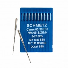 Иглы для промышленных швейных машин DC*27 65 SES для трикотажа Schmetz (10 шт)