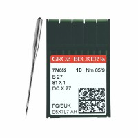 Иглы для промышленных швейных машин DC*27 65 SUK для высокоэластичных тканей GROZ-BECKERT (10 шт)