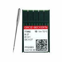 Иглы для промышленных швейных машин DC*27 70 SES для трикотажа GROZ-BECKERT (10 шт)
