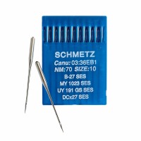 Иглы для промышленных швейных машин DC*27 70 SES для трикотажа Schmetz (10 шт)