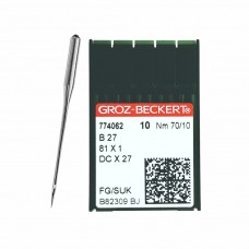 Иглы для промышленных швейных машин DC*27 70 SUK для высокоэластичных тканей GROZ-BECKERT (10 шт)